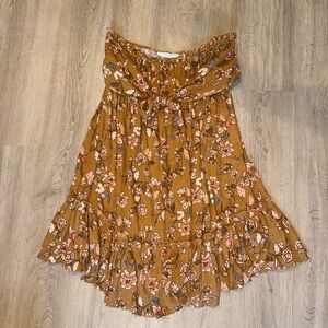 Vici strapless flowy dress